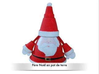 Père Noël en pot de terre