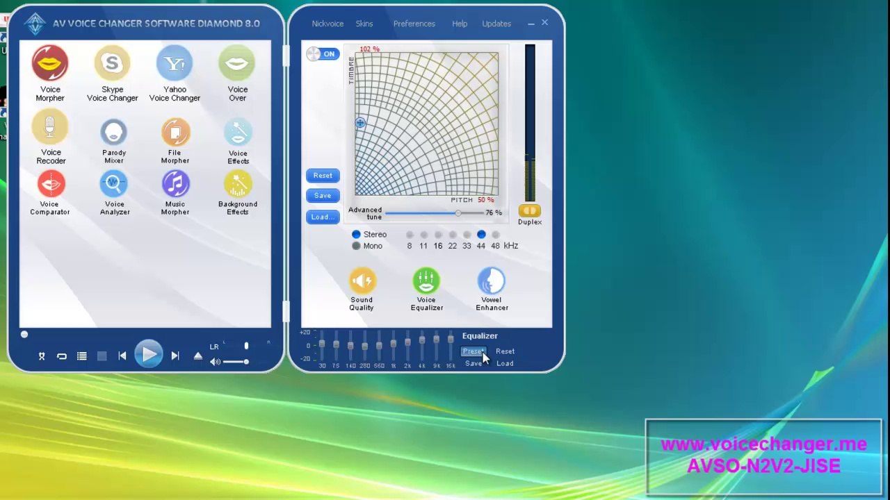 How to change your voice in Skype calling using AV Voice Changer Software Diamond 8.0