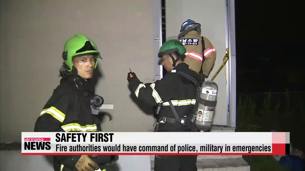 Fire departments, maritime agencies to command police, military in emergencies