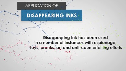 Disappearing Ink is Not Just for Spies