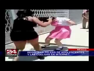 Mexico: adolescentes se agarran a golpes a las afueras de su centro educativo