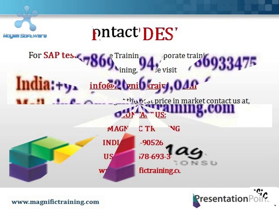 Sap Testing Online Training in Tutorials in Canada,Pune