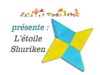 Etoile Shuriken en origami