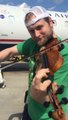 US Airways Doesn’t Allow Musicians To Bring Violins On Plane, So They Perform On The Runway