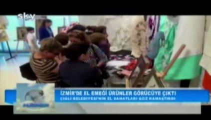 Çiğli Belediyesi'nde el emeği ürünler büyük ilgi gördü.