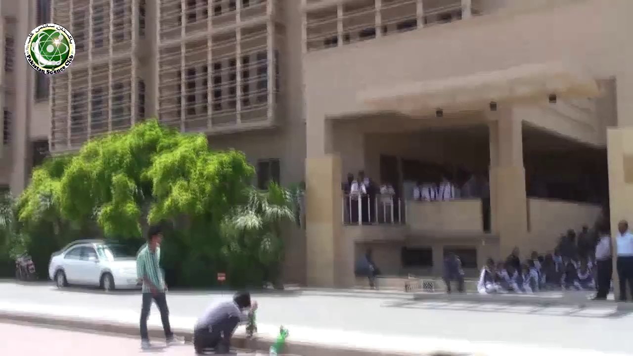 Science Summer Camp: water rocket launching demon at Creek High School CBM