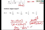 Limit soru çözümleri videosu 12. sınıf matematik ekol hoca