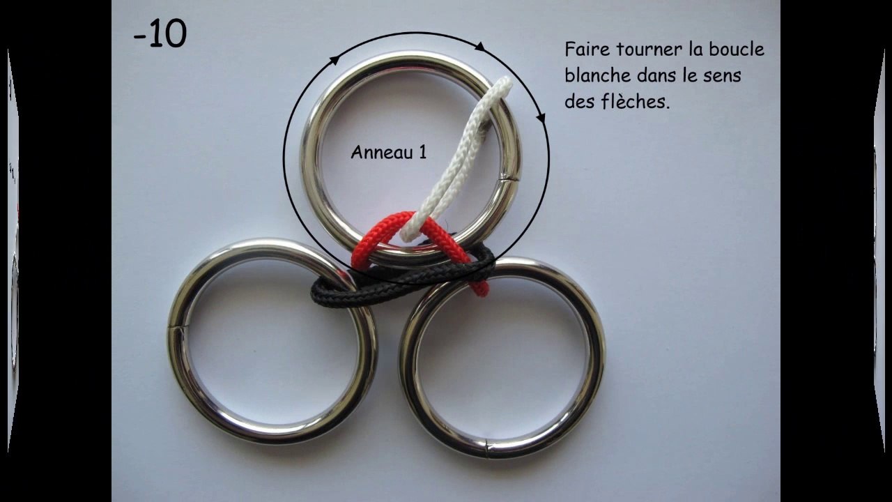 Solution du casse-tête des 3 anneaux