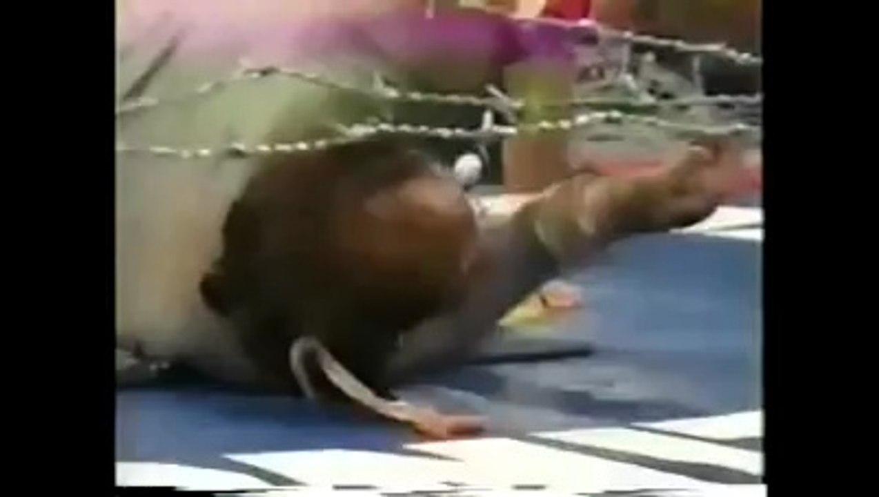 Cactus Jack vs. Terry  Funk (Barbed Wire Exploding C4 Match) - IWA King of the Deathmatch Finals 10/20/95