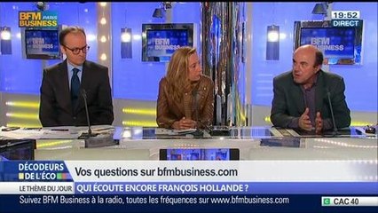 Qui écoute encore François Hollande ?, dans Les Décodeurs de l'éco - 28/05 3/5