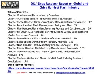 2014 Deep Research Report on Global and China Handset Flash Industry