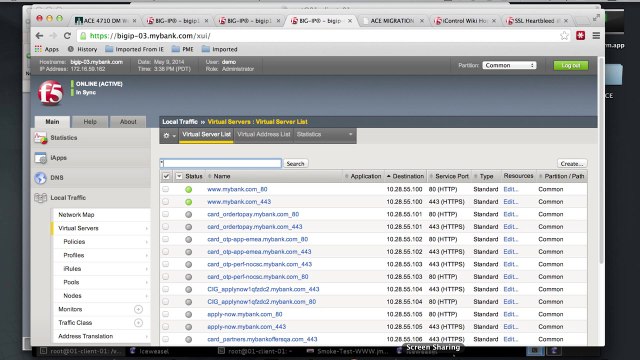 Cisco ACE to F5 BIG-IP Migration and Heartbleed Mitigation