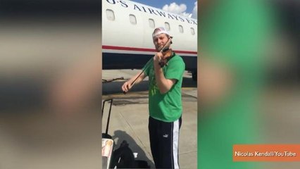 Violinist Plays On Tarmac When Airline Bars Him From Boarding Plane With Violin