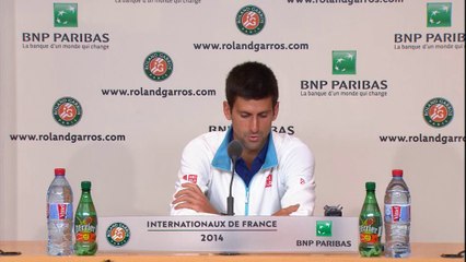 Roland Garros - Djokovic, tras ganar a Chardy
