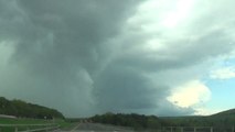 Severe thunderstorm New York with Hail