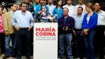 Diputada María Corina Machado responde al régimen
