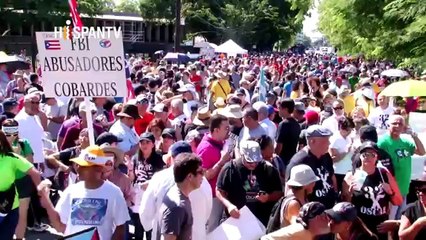 Marcha por libertad de Oscar López Rivera