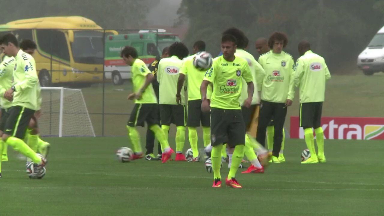 Primer entrenamiento de Brasil