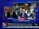 MNOAL aprueba incluir en resolución rechazo a injerencia de EE.UU.