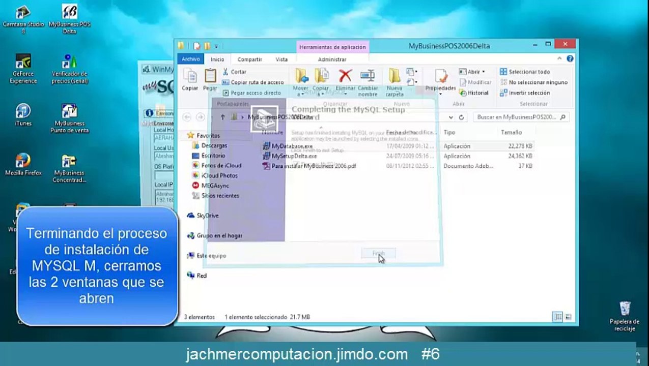 Instalar My Business POS EN WINDOWS 8.1  Parte 2/2