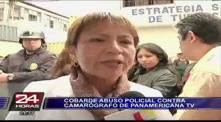 Panamericana Televisión podría denunciar a policías por agredir a reportero