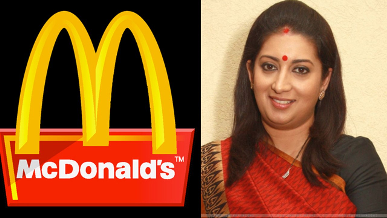 Smriti Irani Was A Sweeper @ Mc Donalds | SHOCKING - video Dailymotion