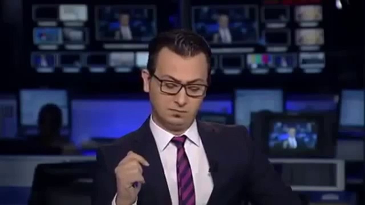 Lübnanlı spiker kendinden geçti