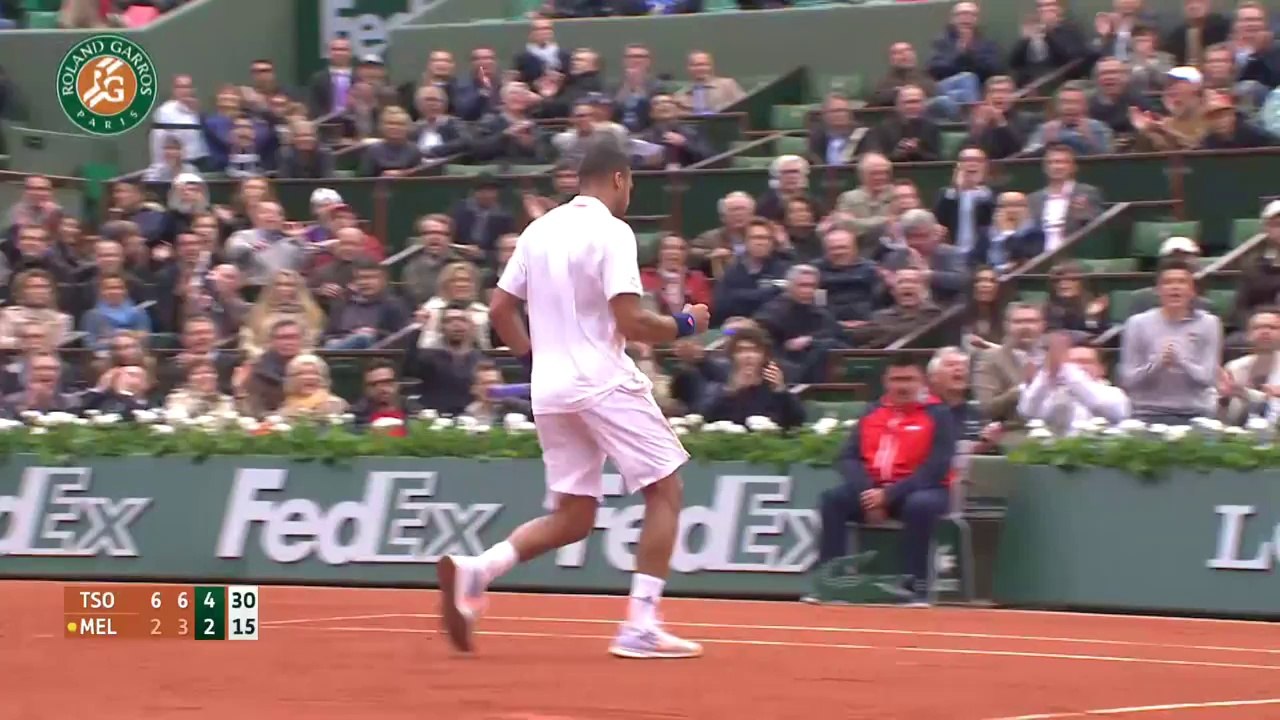 J.-W. Tsonga v. J. Melzer 2014 French Open Men's R2 Highlights