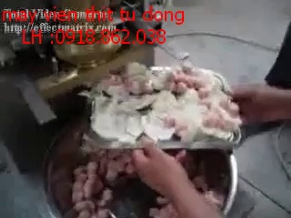 máy viên thịt tự động, máy làm bò viên cá viên, máy vo viên thực phẩm tự động