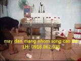 máy dán màng nhôm liên tục, máy dán màng nhôm chai thuốc liên tục