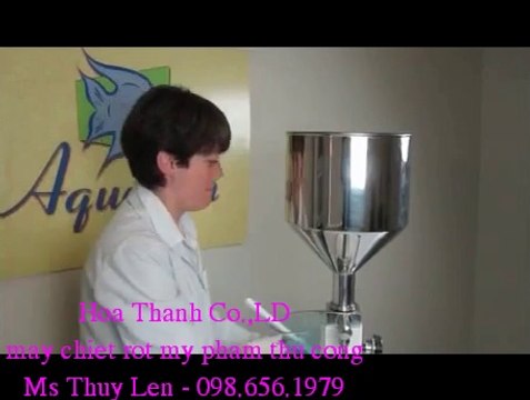 máy chiết rót dịch đặc, máy chiết kem thủ công, máy chiết rót mỹ phẩm gạt tay