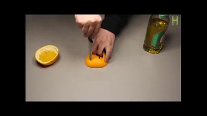 Turn an Orange Into An 8-Hour Candle!