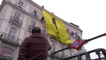 Acción Greenpeace en Madrid por el derecho a la protesta pacífica