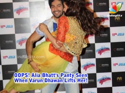 OOPS! Alia Bhatt's Panty Seen When Varun Dhawan Lifts Her! | Hot Hindi Cinema News | Trailer Launch