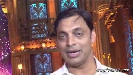 SHOEB AKHTAR ON THE SET OF ENTERTAINMENT KE LIYE KUCH BHI KAREGA