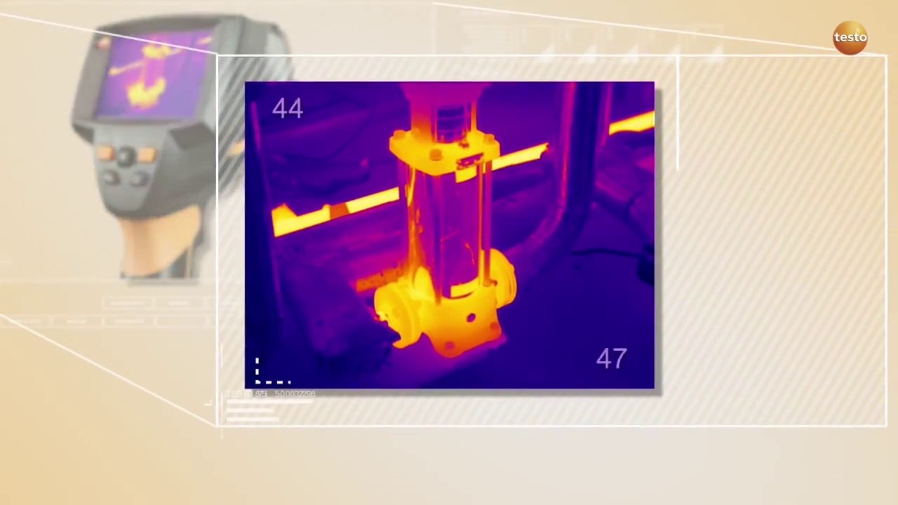 Testo 875-1i Termal Kamera (Gerçek ve Termal görüntü)
