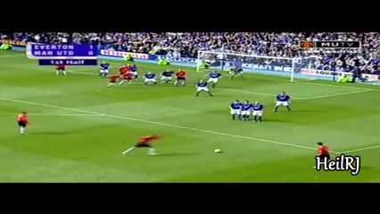 David Beckham compilation of his Best Free Kicks Ever