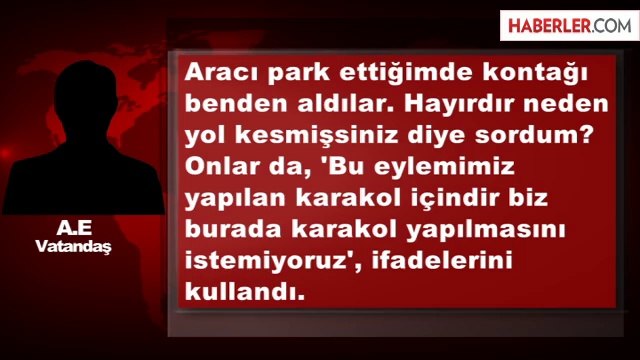 PKK'nın Yol Kesme Eylemleri Vatandaşı Mağdur Etti