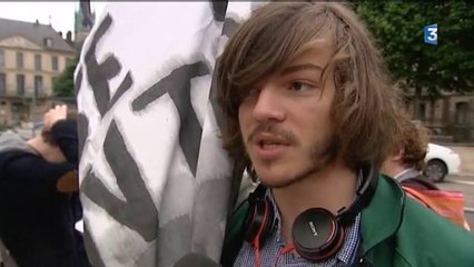 Rouen : interview manifestant anti-front national