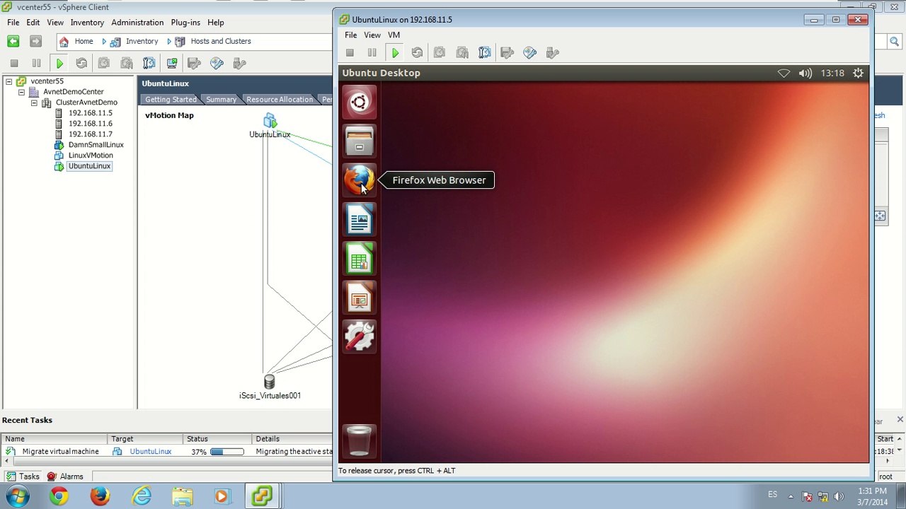 Video Ambiente Demo VMware Anidado