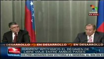 Rusia rechaza planes golpistas contra Venezuela: Lavrov