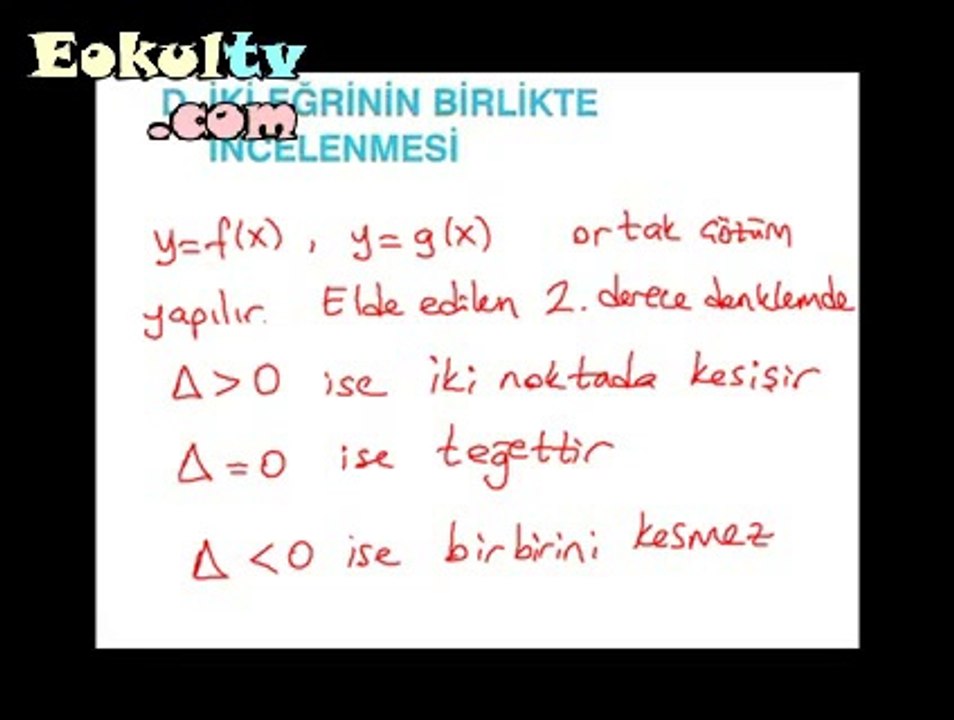 Parabol Konu Anlatımı Videosu Ekol Hoca izle