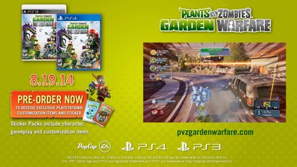 Plants vs Zombies Garden Warfare - Gameplay Trailer PS4 (HD)