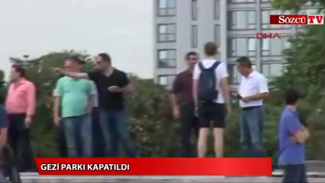 Gezi Parkı kapatıldı
