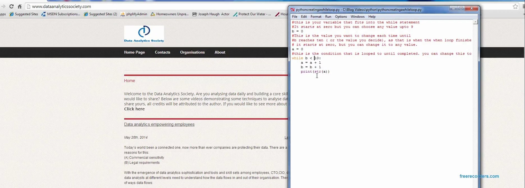Python while loop example