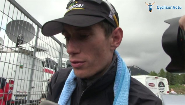 Pierre Rolland à l'arrivée de la 18e étape du Tour d'Italie - Giro d'Italia 2014