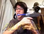 Teeth Brushing With Gun-(Funny Videos)HD
