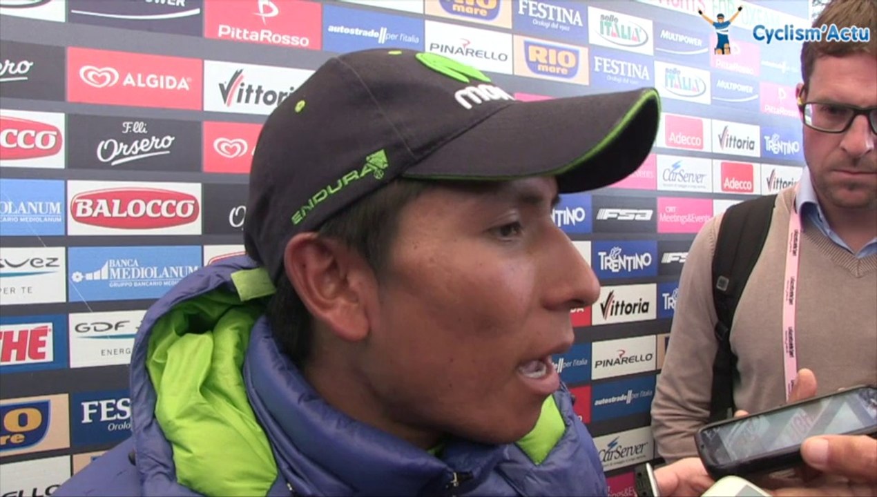 Nairo Quintana, maillot rose de la 18e étape du Tour d'Italie - Giro d'Italia 2014