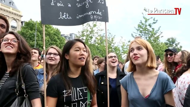 Paris : l'inquiétude des manifestants anti Front national