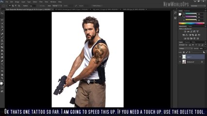 Photoshop CS6 Tattoo Tutorial  How To Add Tattoos